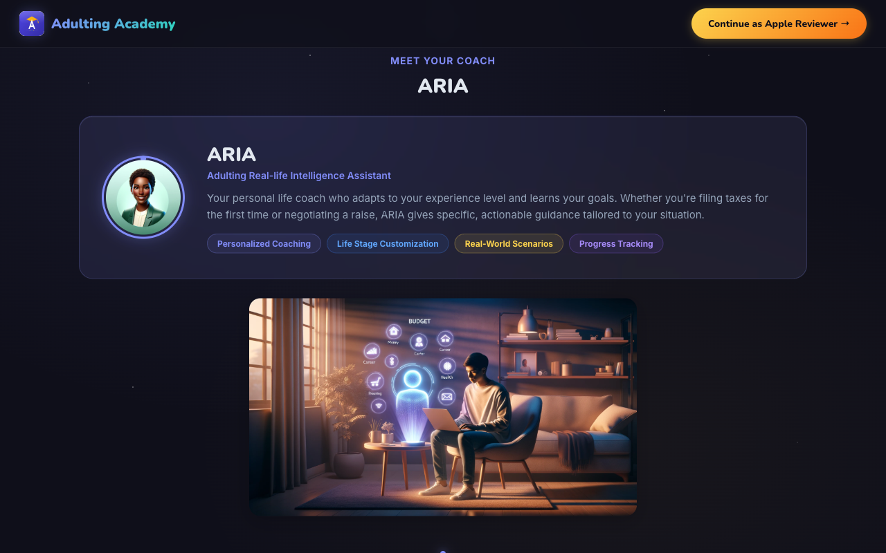 Adulting Academy ARIA AI Coach