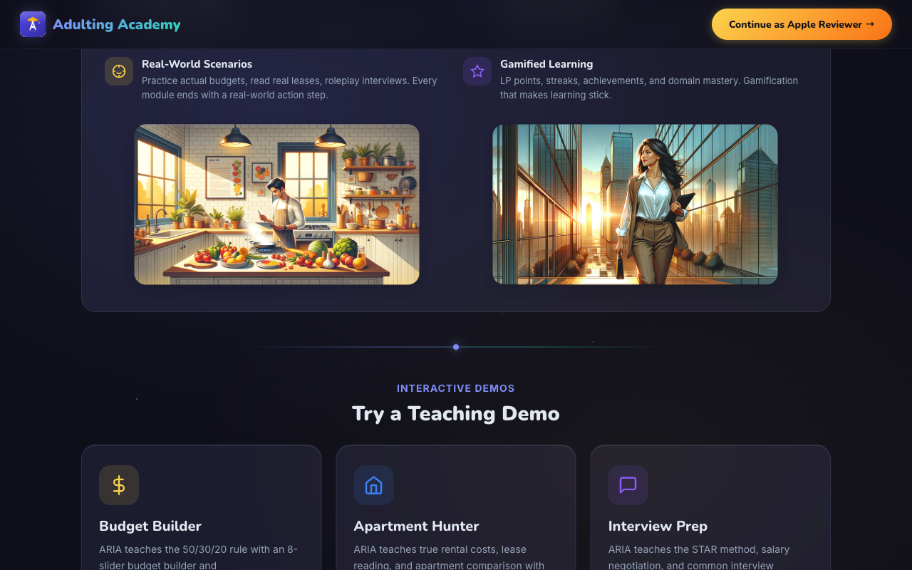 Adulting Academy Real-World Scenarios