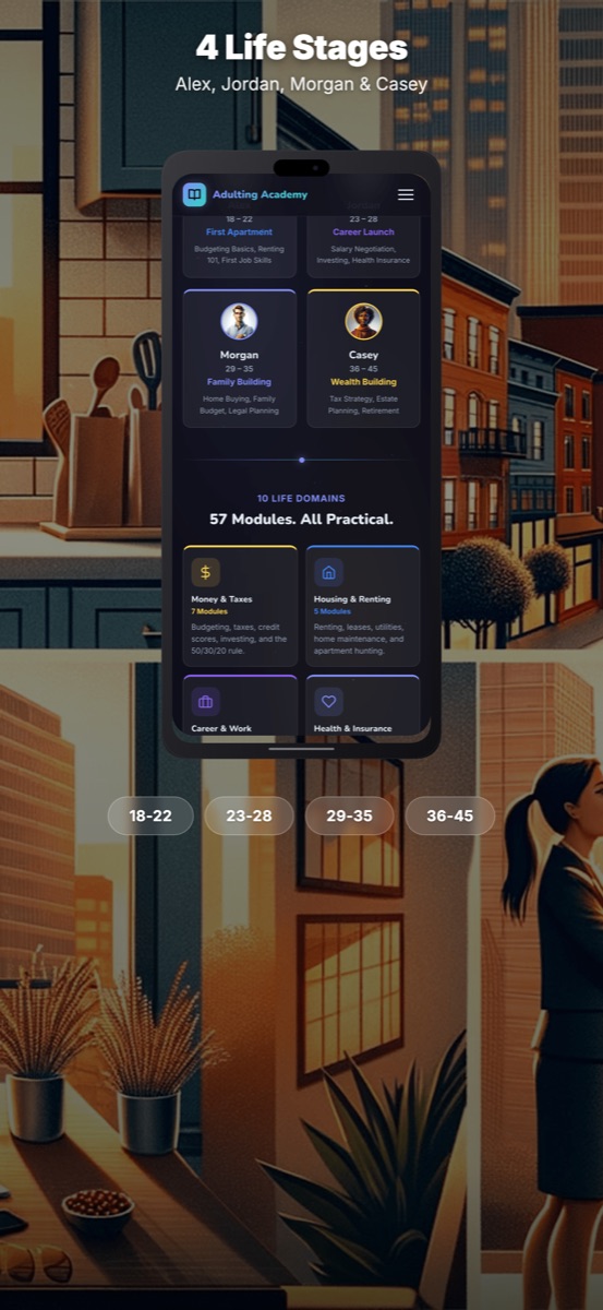 Adulting Academy daily challenges