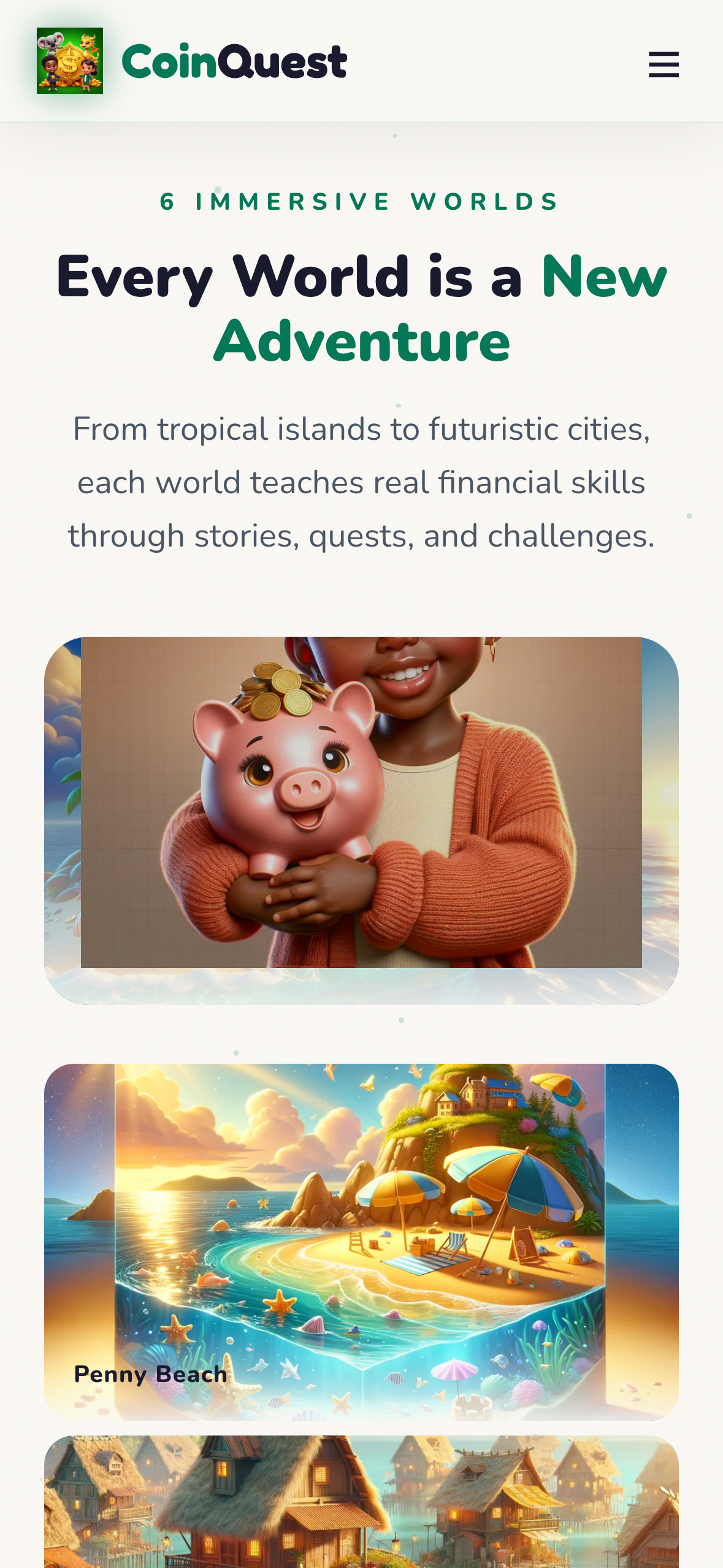 CoinQuest world selection